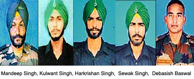 5 soldiers martyred during the terrorist attack in Kashmir’s Poonch.  Four jawans belong to Punjab and one to Odisha state